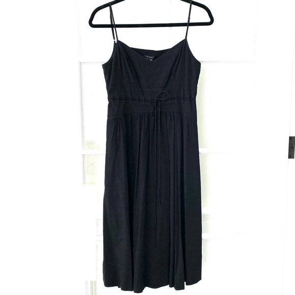 NWT Theory Noelle Sleeveless Black Linen Dress - 4 - Picture 3 of 7